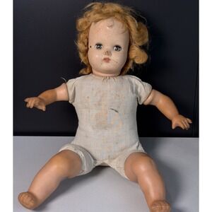 Vintage Doll Moving Eyes Plastic Legs And Arms